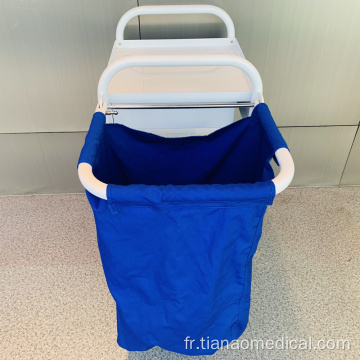 Chariot à linge pratique en option pour hôpital en acier